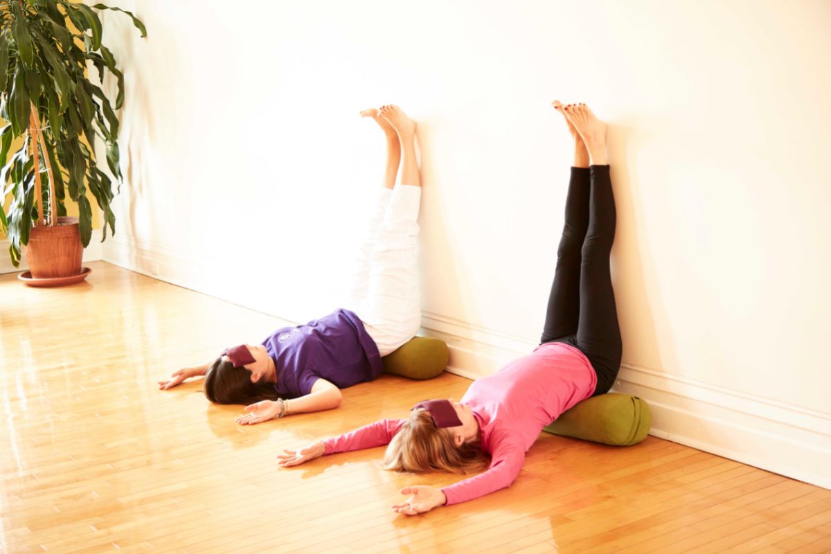 3 Restorative Yoga Poses for Stress Relief At Home – Sandvi Studio